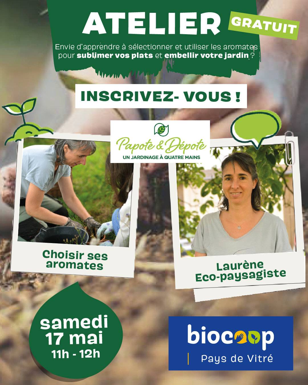 Rencontrez Laurène, Éco-Paysagiste chez Biocoop !