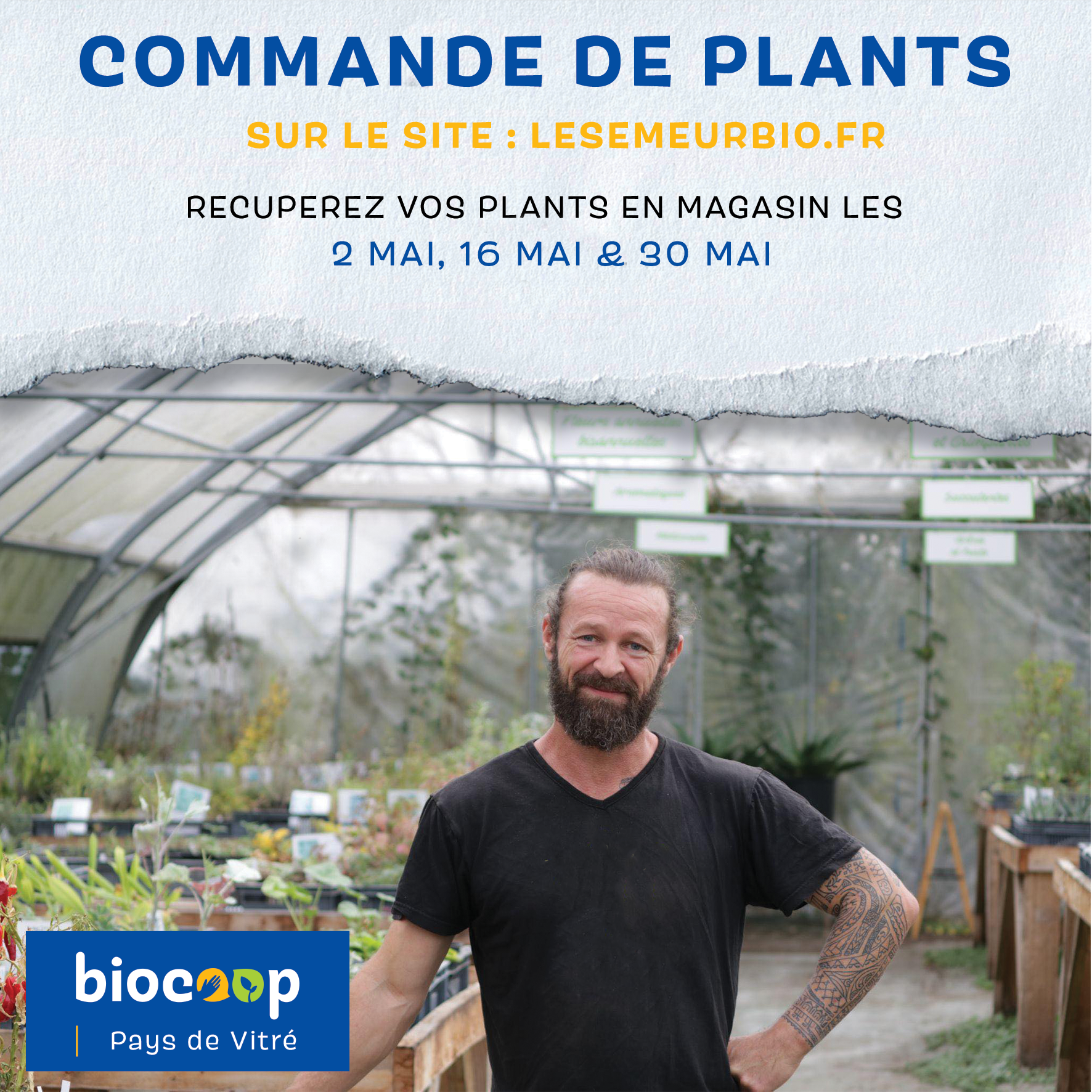 Commandez vos plants sur lesemeurbio.fr et récupérez- les en magasin ! 