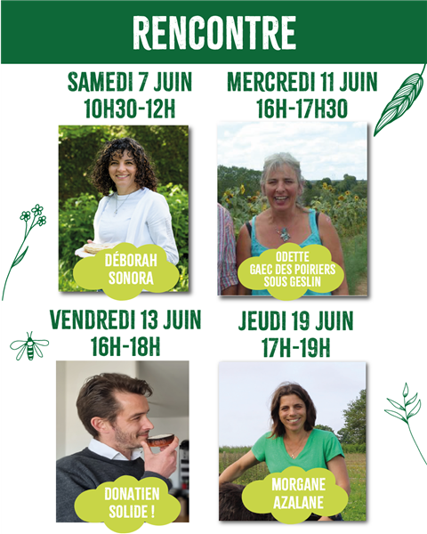 Rencontres à venir – Producteurs.rices locaux
