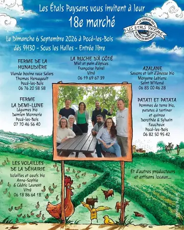 18ème marché des Étals Paysans à Pocé-les-Bois – dimanche 6 septembre