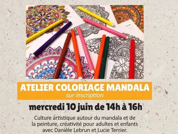15ᵉ anniversaire : Atelier coloriage mandala
