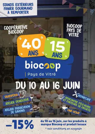15ᵉ anniversaire : Programme d'animation 