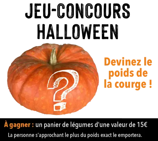 Jeu-concours : Devinez le poids de la courge ! 